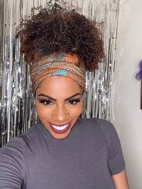 Image 2 of Kinky Curly OMBRE COLORED HEADBAND WIG with Nape baby hairs CUSTOMIZED
