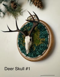 Image 1 of Deer Skull Embroidery Ornaments