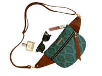 Image 1 of Green boho crossbody 