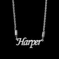 Image 1 of Rope chain Name necklace