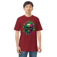 Image 4 of Skull Pot Men’s premium heavyweight tee