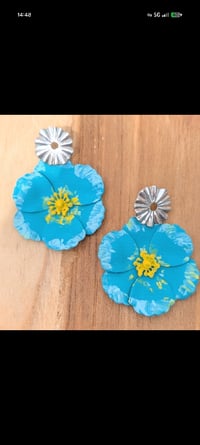 Image 1 of Boucles d'oreilles Marie Blue