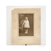 Sepia toned photo of a communion girl