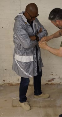 Image 3 of Silver Parachute Parka