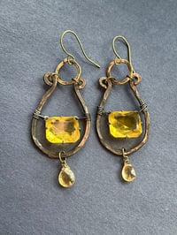 Image 1 of Yellow fancies earrings