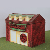 Image 2 of First Doughnut Shop Paintable Putz