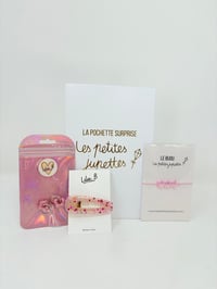 Image 1 of La Pochette Surprise fille rose pailleté