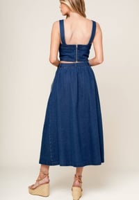 Image 1 of denim tank top