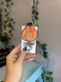 Orange floral pumpkin