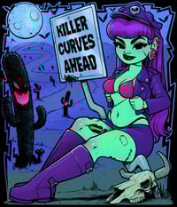 Image 2 of Killer curves ahead (tote bag)