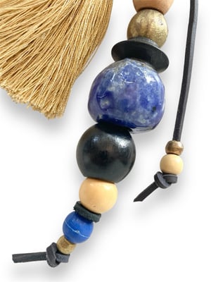 Image of BEAD & TASSEL BAG CHARM #8