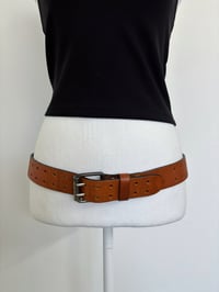 Image 2 of 00s Brown leather belt 