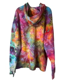 Image 10 of L Unisex Comfort Wash Hoodie in Bright Bloom Ice Dye