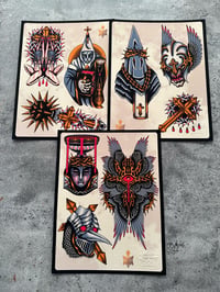 Image 3 of TRIPLE FACTION 9 FINE ART PRINTS PACK A