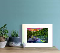 Image 1 of Print of Golden Hour Woodchester Park 