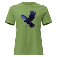 Image 4 of Women's Relaxed T-Shirt, Starlight Shadow Raven Tee