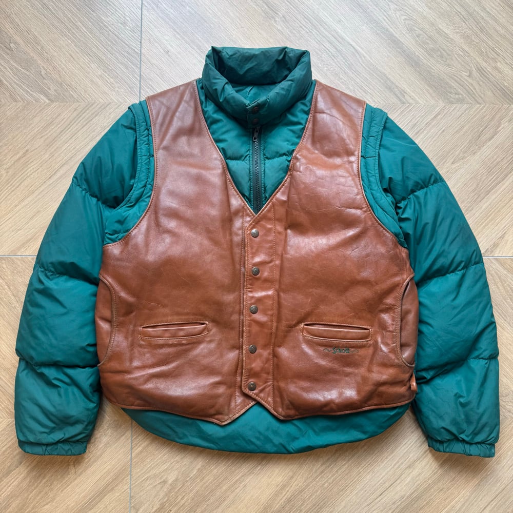 Image of 1980s Schott Down Jacket, Size Large