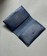 Image 3 of Blue Museum Calfskin Seamless Cardholder N°2