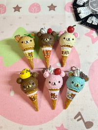 custom rilakkuma ice cream keychains