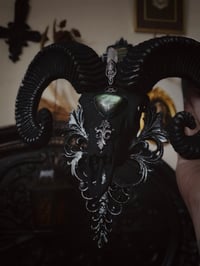 Image 2 of Ram skull wall or alter piece- for Skyler only 