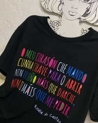 Image 2 of Camiseta unisex POEMA Rosalía de Castro. Varias tallas.