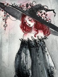 Image 1 of Cnámh-the bone witch- inktober 28