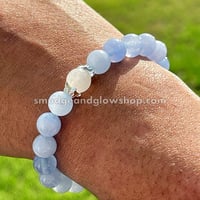 Image 4 of Moonstone & Angelite Bracelet (Just 1 left!)