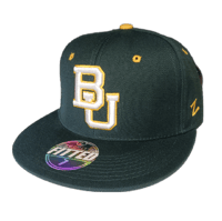 Image 1 of Zephyr Baylor Bears Hat Cap Men's Fitted Size 7 Green NCAA Dead Stock