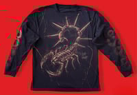 Image 1 of “PUNX” BLEACH PAINTED LONG SLEEVE T-SHIRT XL