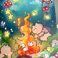Image 3 of Toasty Marshmallow Art Print