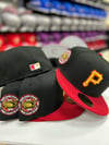 New Era 59Fifty Black- Scarlet 