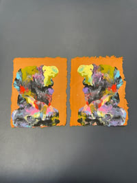 Chad Koeplinger Monolith Paintings- Orange 