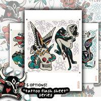 Image 1 of “TATTOO FLASH SHEETS" A4 PRINTS