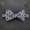 Black & White Floral Bow Tie