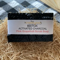 Image 1 of Beetox  Activated Charcoal Honeybee Glycerin Scrub Body Bar