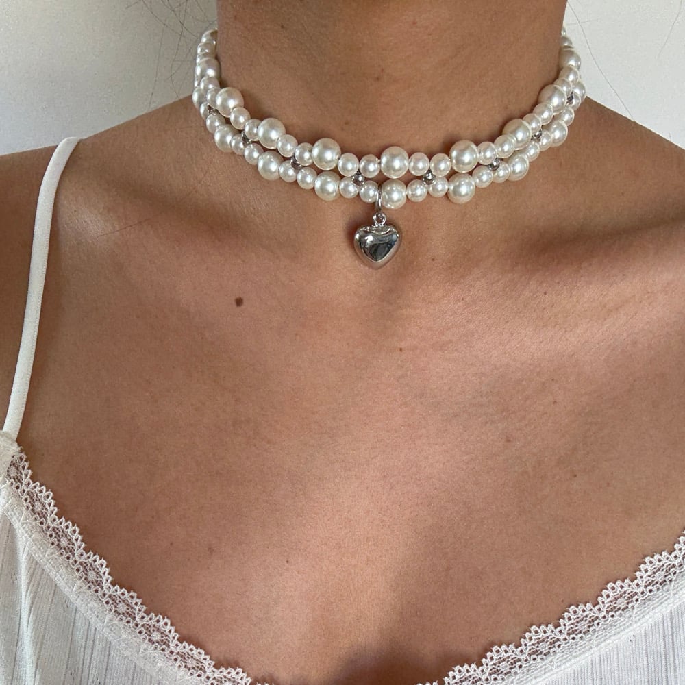 Image of Sea Foam Choker Necklace