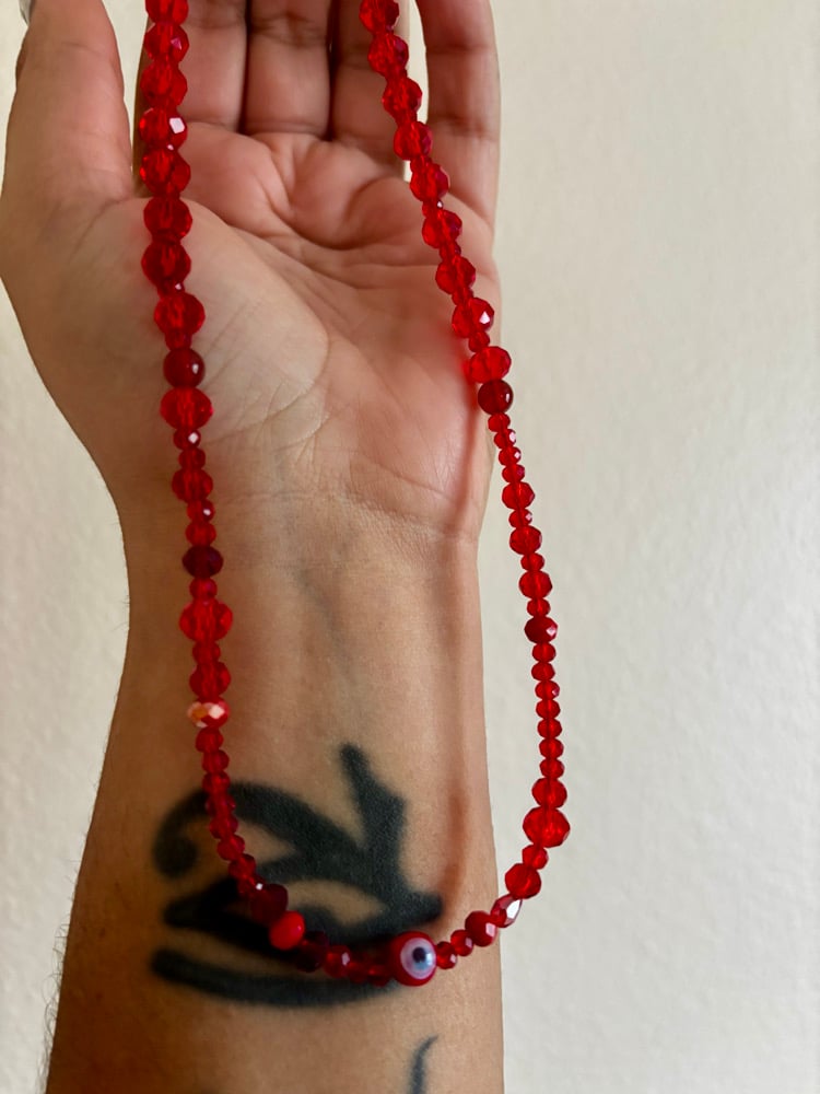 Image of Red Evil Eye Choker
