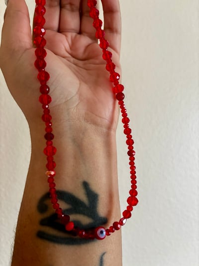 Image of Red Evil Eye Choker