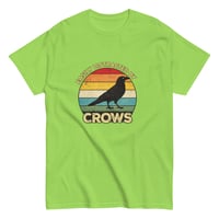 Image 9 of Unisex classic tee, Easily Distracted By Crows Tee