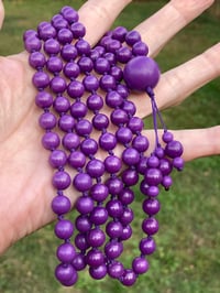 Image 3 of Phosphosiderite Mala, Phosphosiderite 108 Bead Hand Knotted Gemstone Mala Necklace