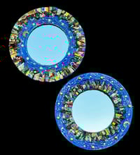 Image 3 of 2 Specchiere da collezione  “Notturno cittadino circolare “