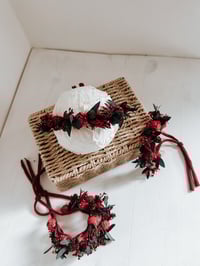 Image 4 of Christmas Roses & pinecones halo