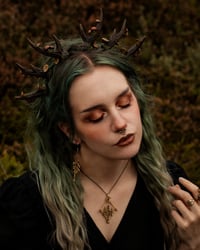 Image 2 of Skógarnorn Earrings (brass)