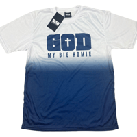 Image 1 of God My Big Homie Ombré T’s