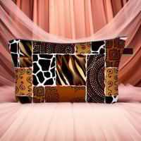 Image 13 of Ethnic Print Cosmetic Bag - Afro Ladies Toiletry Bag