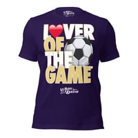 Image 1 of LOTG Pro Soccer Unisex T-shirt (Purple & Gold)