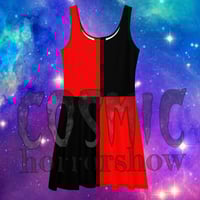 Image 1 of Black n Red Skater Dress