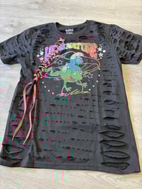 Medium Smurf color lace destroyed 