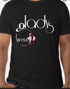 Gladys wine t shirt black