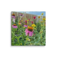 Image 1 of Wildflower Garden - 12” X 12” Canvas Print